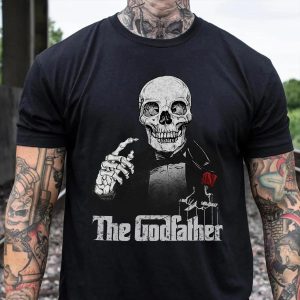 The Godfather Gentleman Skeleton T Shirt Mens – 0132